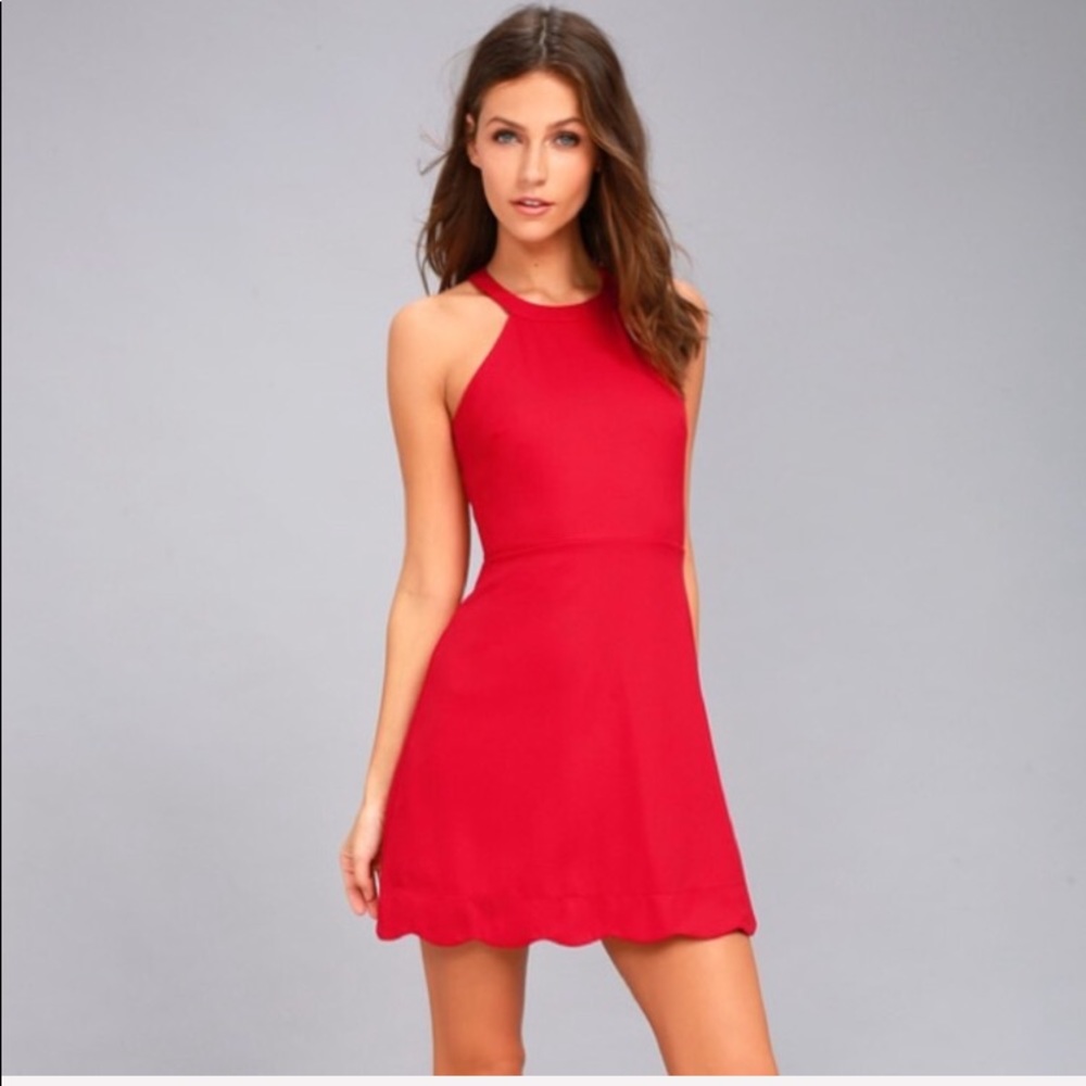 Lulus red dress